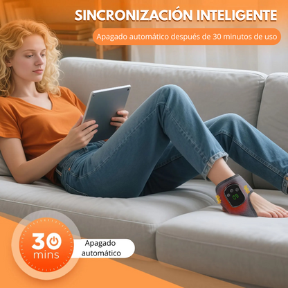 Masajeador Eléctrico de Tobillo y Pie con Calor y Vibración